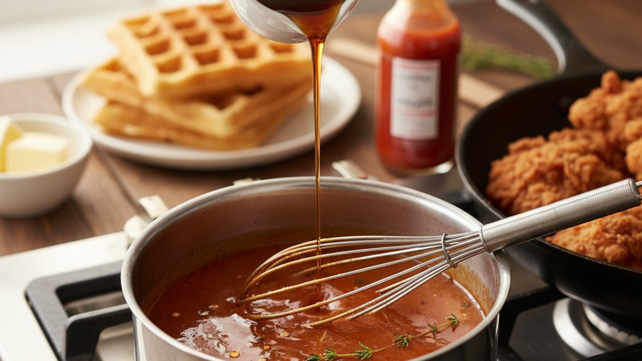 Make the maple hot sauce