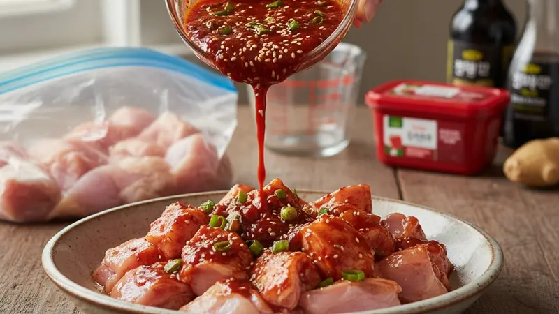 Marinate the chicken
