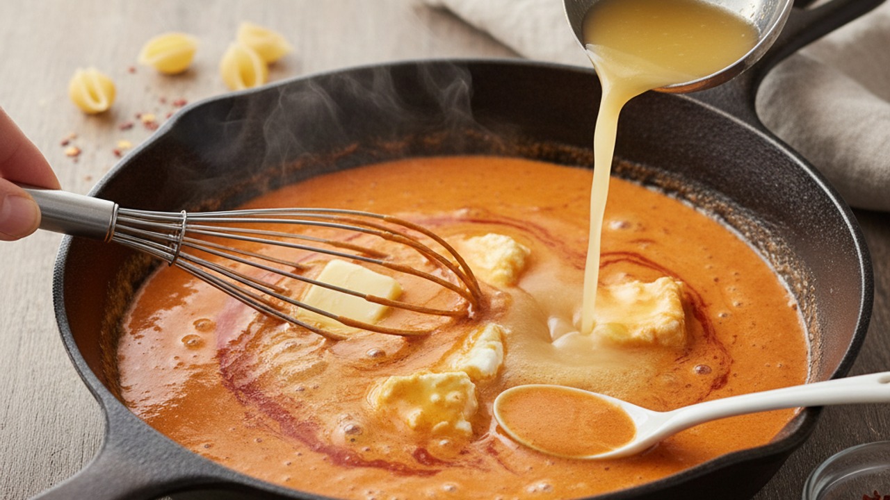 Make the buffalo cream sauce