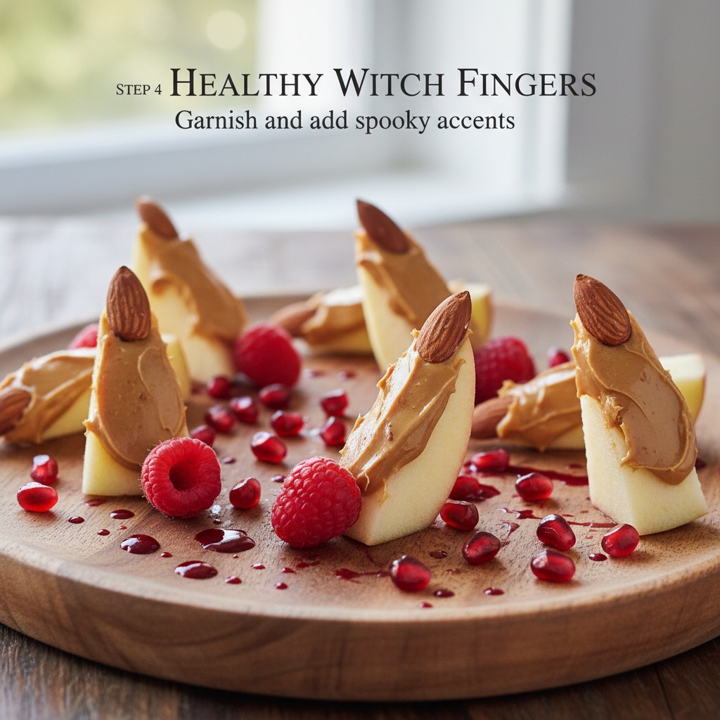 Garnish and add spooky accents