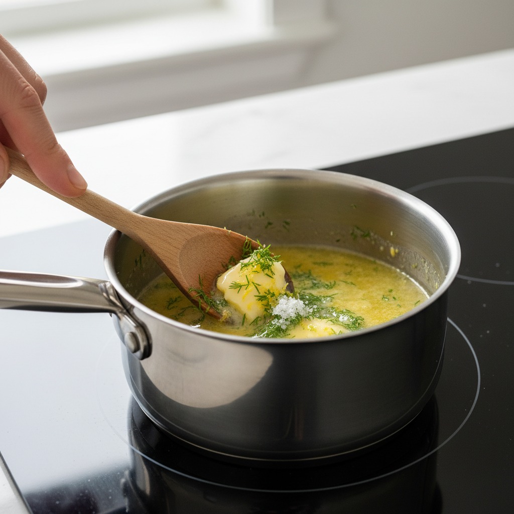 Whip up the lemon-dill butter