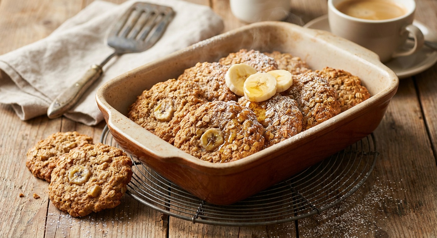 Chewy Banana Oatmeal Cookies