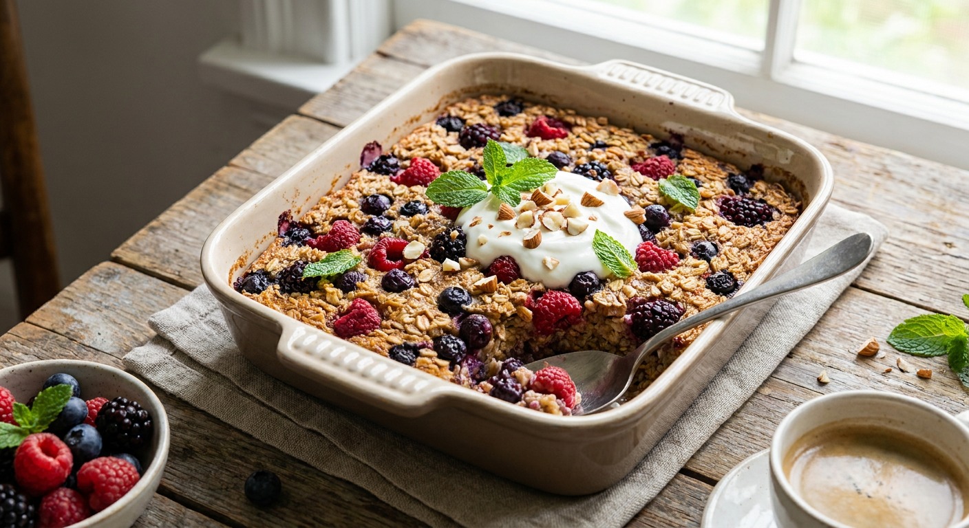 Mixed Berry Baked Oatmeal