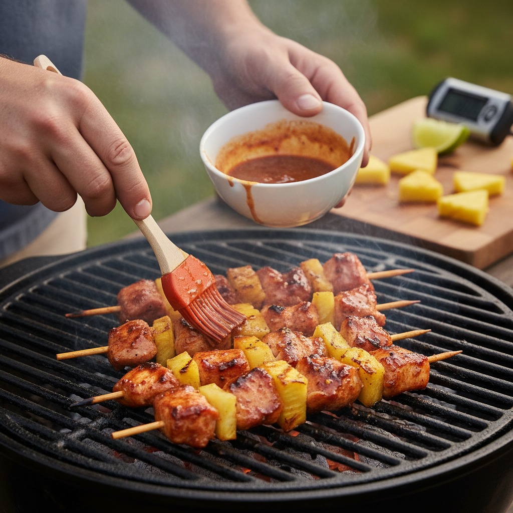 Grill and baste