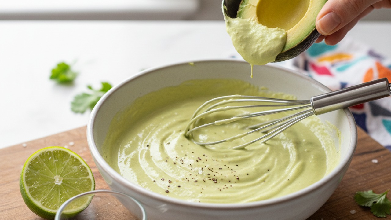 Make the avocado-lime crema