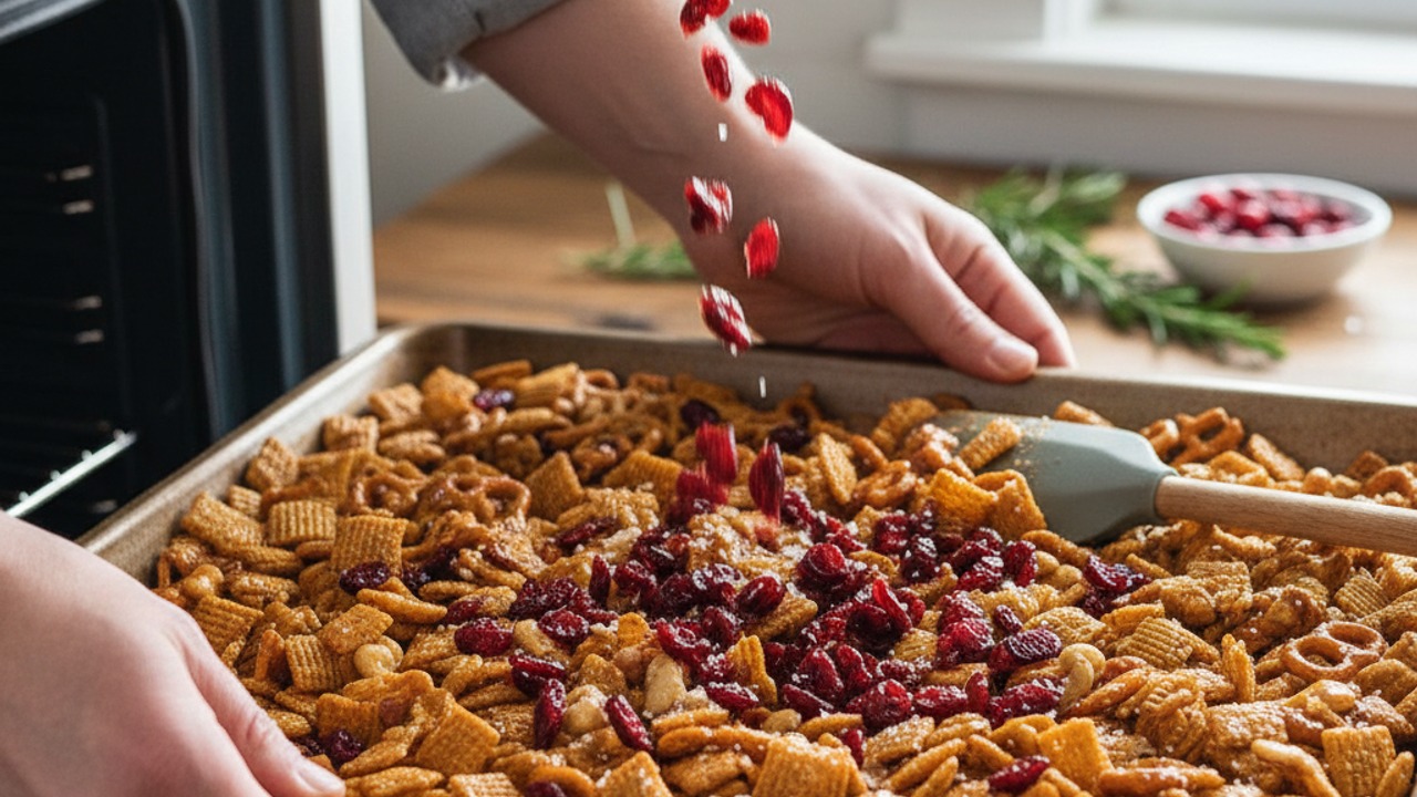 Add cranberries and finish
