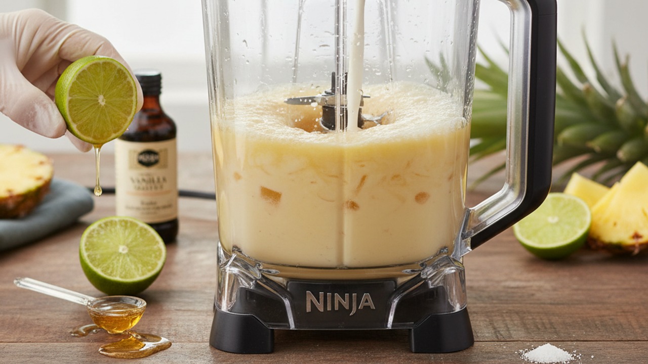 Combine the liquids and sweetener