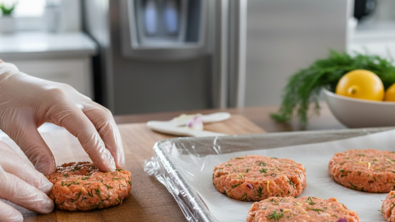 Form and chill the patties