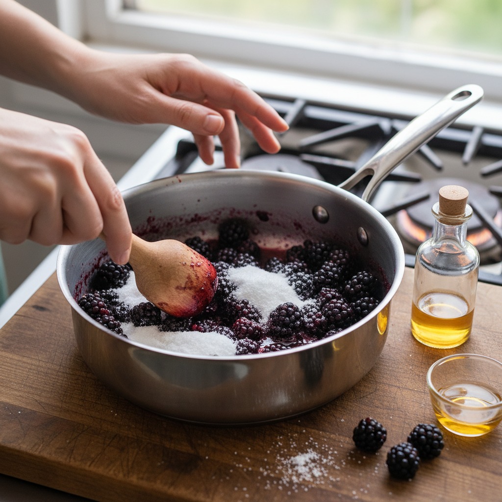 Make the blackberry shrub