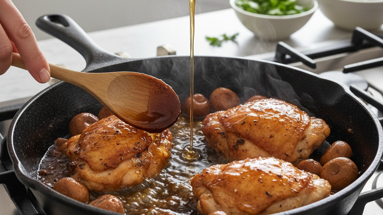 Make the honey-garlic glaze