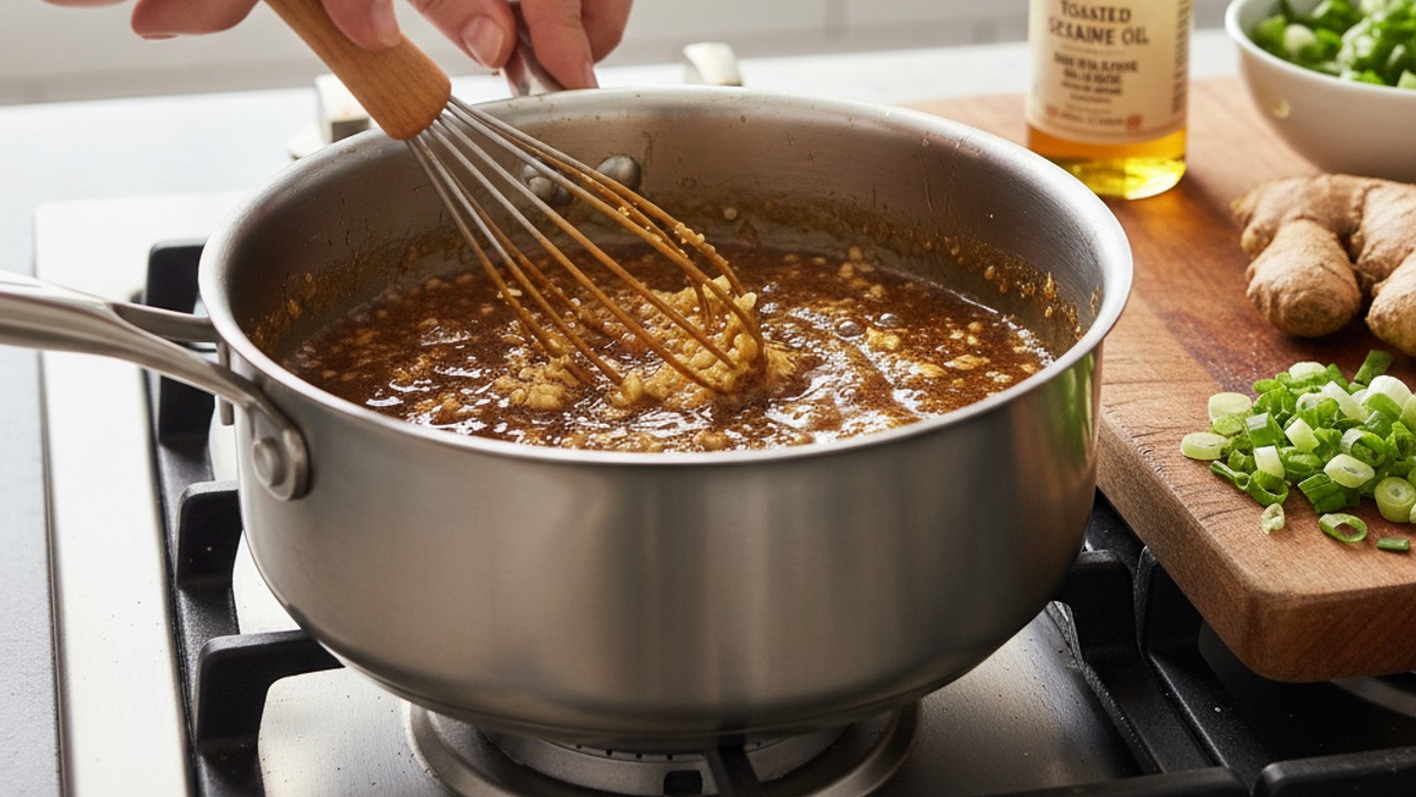 Make the honey-soy glaze