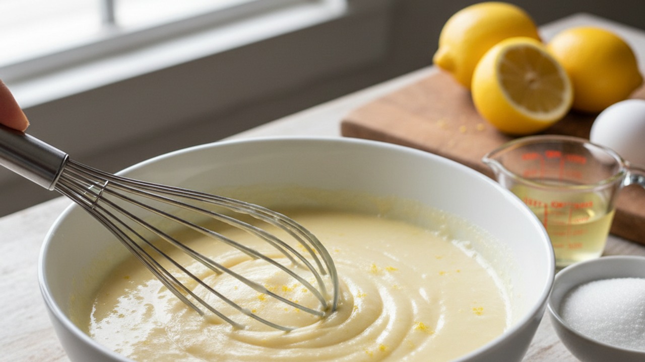 Whisk the limoncello lemon filling