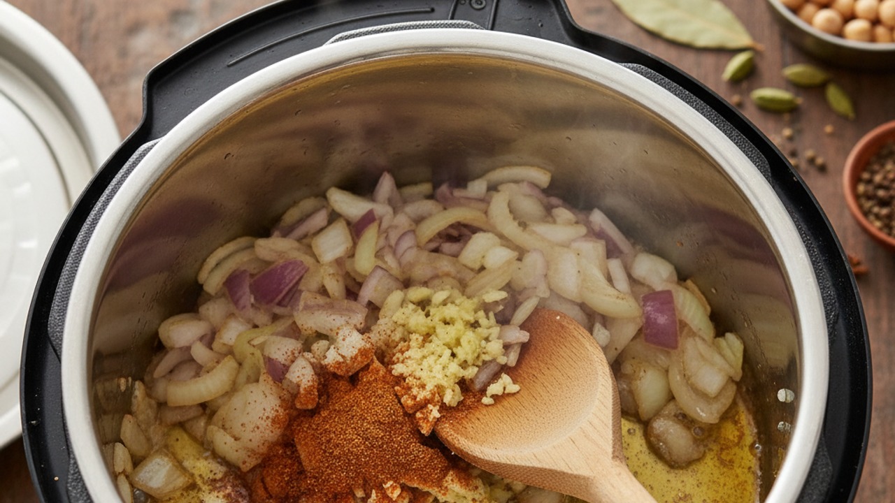 Sauté the aromatics