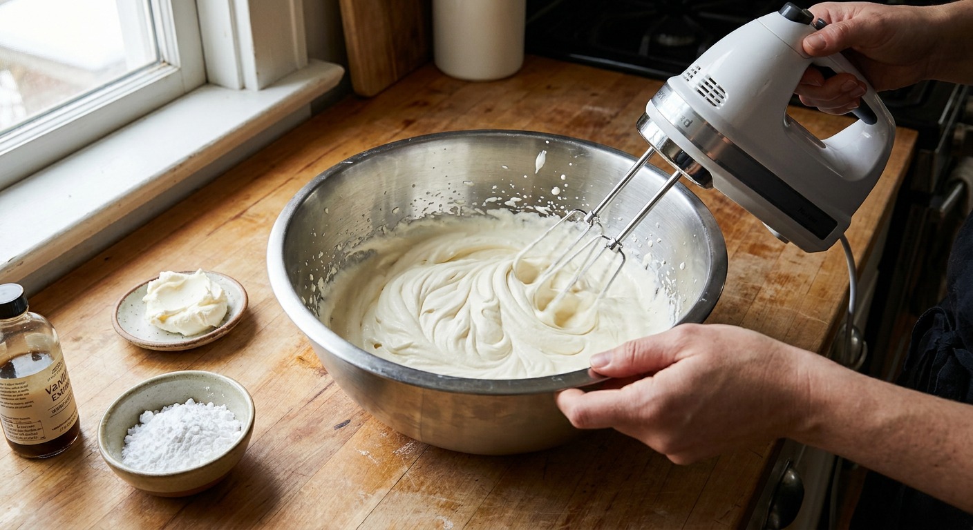 Whip the mascarpone cream