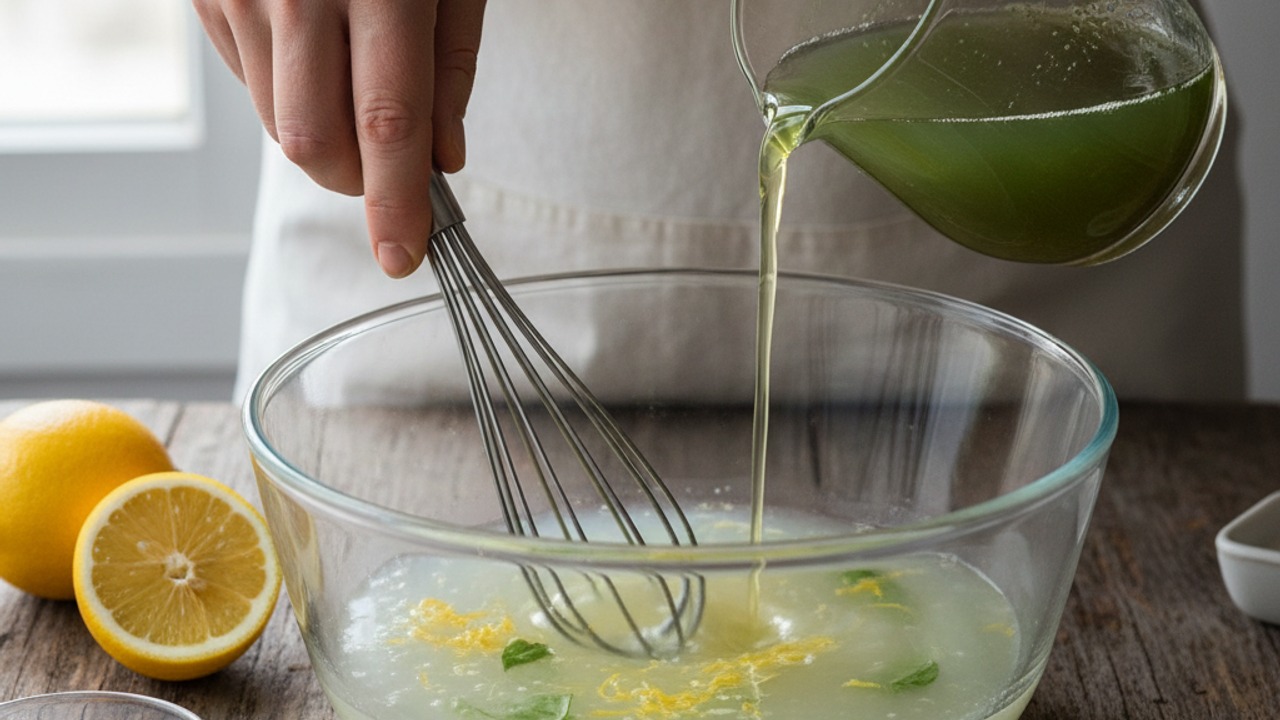 Mix lemon base and adjust flavor