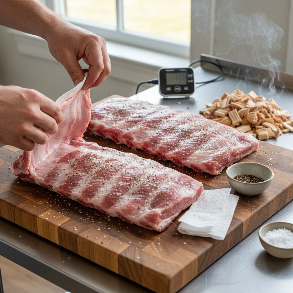 Prep the ribs