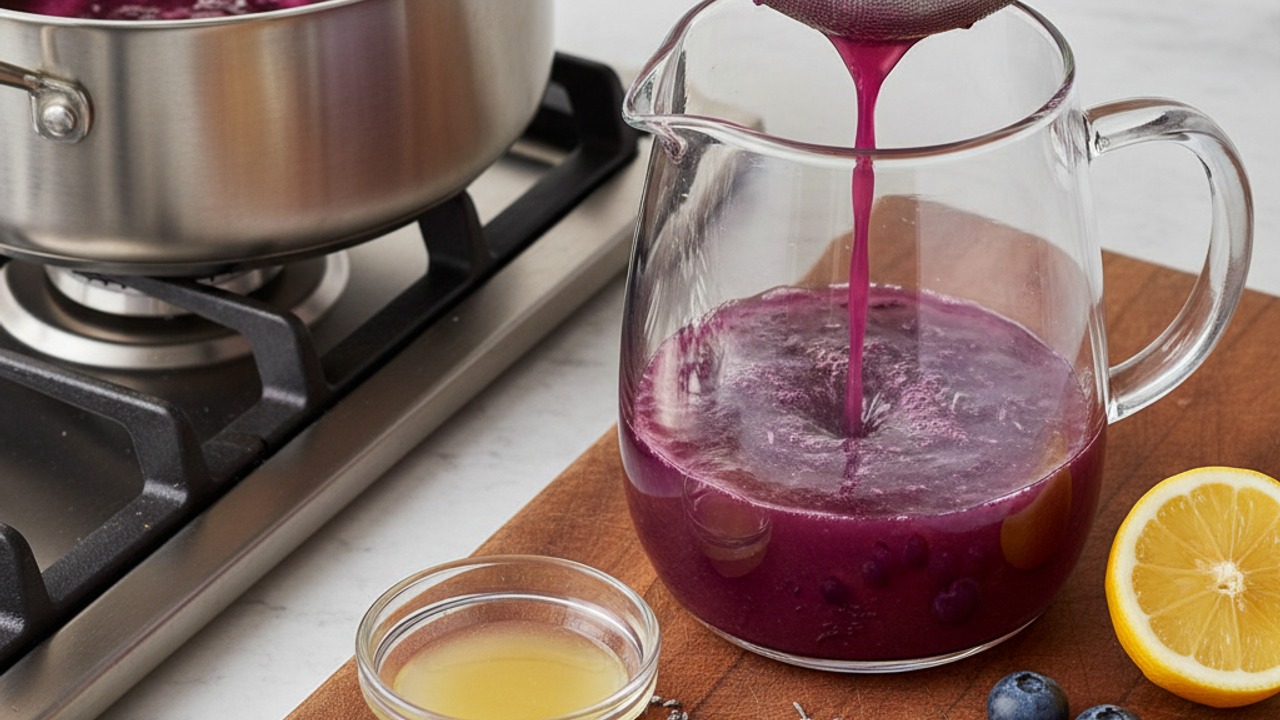Steep and finish the syrup