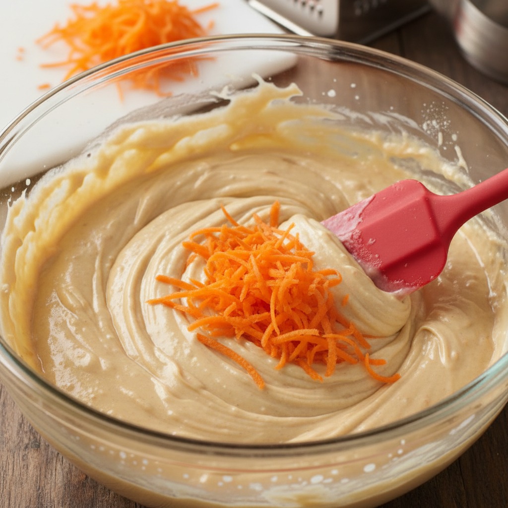 Fold in the carrots