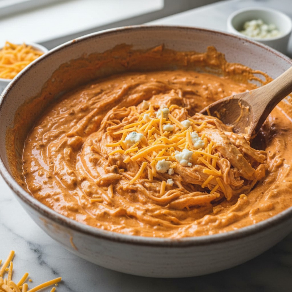 Add chicken and cheeses