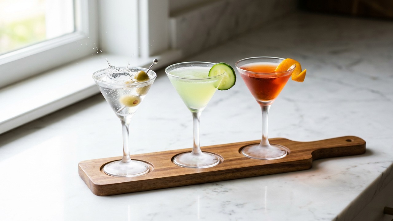 Tiny Tinis Flight: Three Low-ABV Mini Martinis