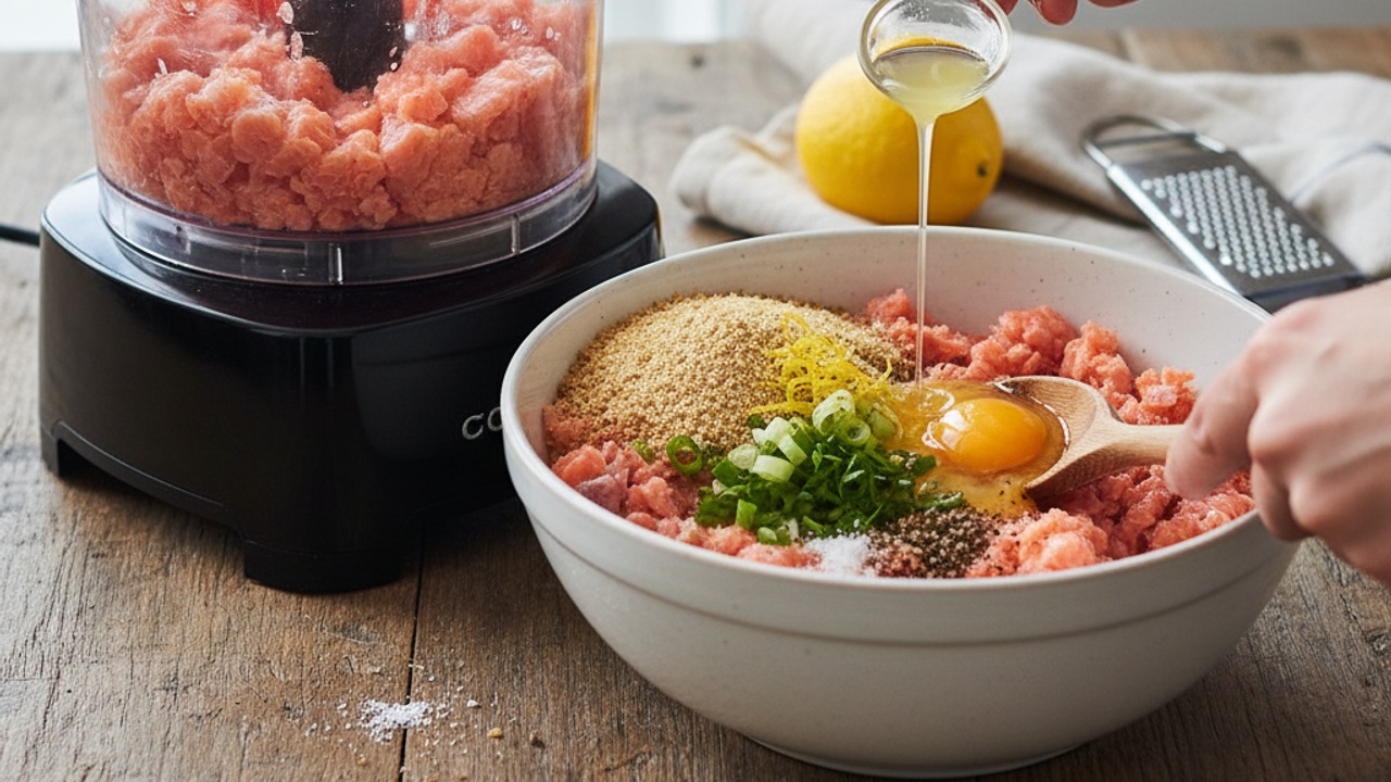 Make the salmon mixture