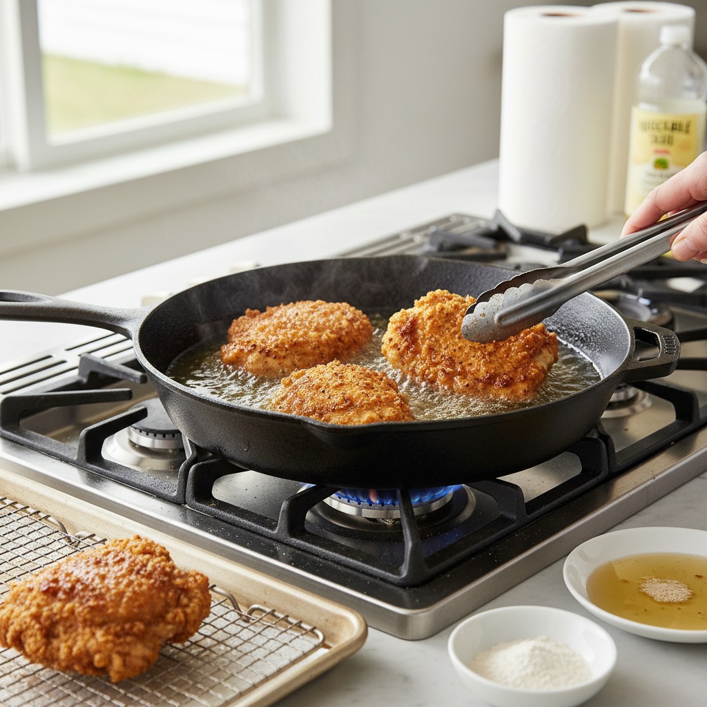Fry the chicken