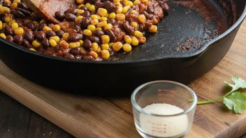 Build the Tex‑Mex sauce