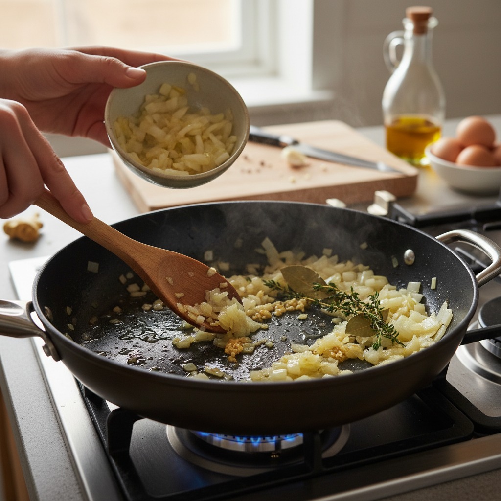 Sauté the aromatics