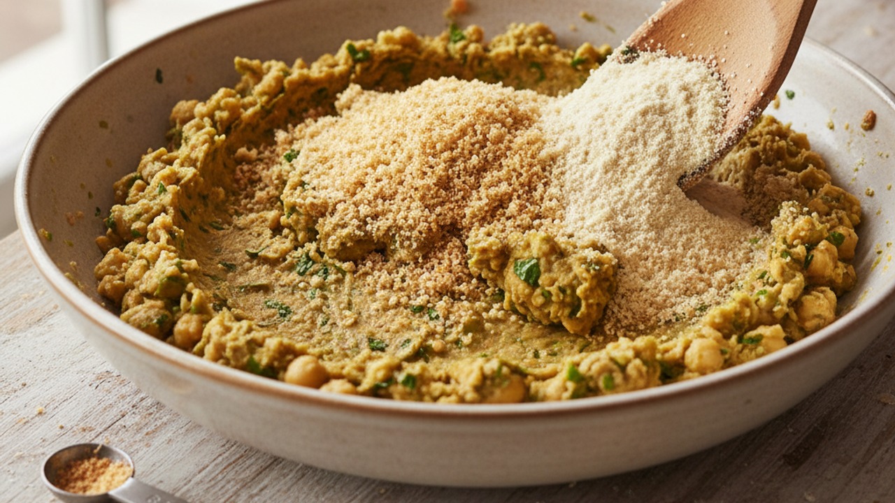 Bind with flour and breadcrumbs