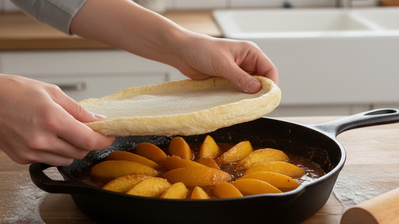 Cover with puff pastry