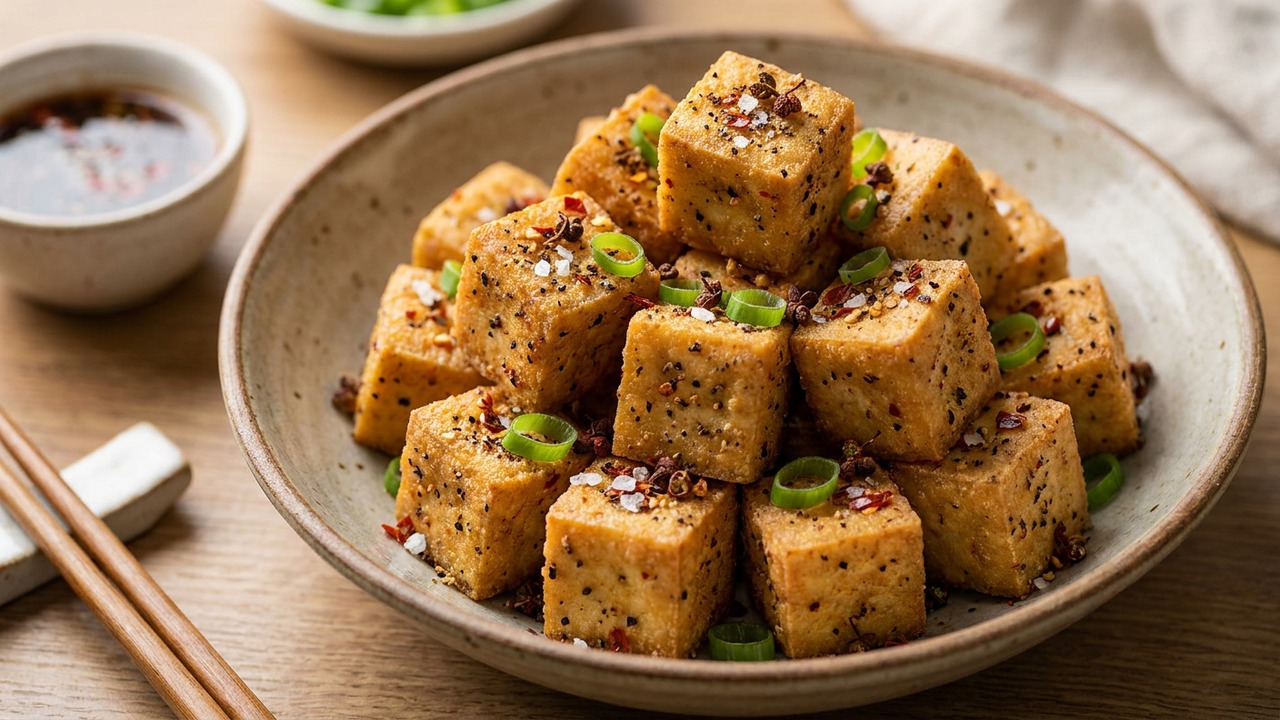 Air Fryer Salt and Pepper Tofu