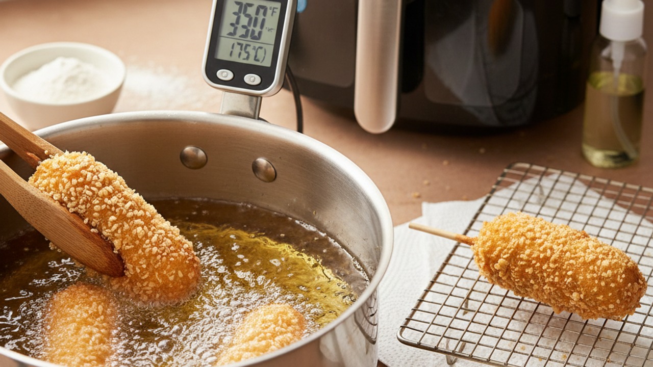 Cook — deep-fry or air-fry to finish