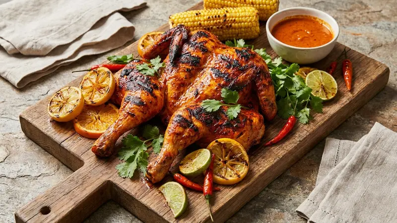 Peri Peri Grilled Chicken with Spicy Citrus Marinade