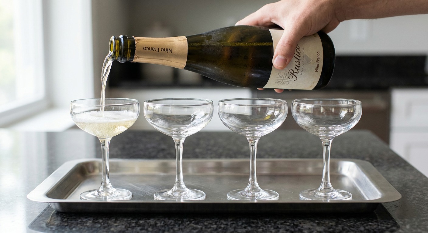 Top with sparkling wine