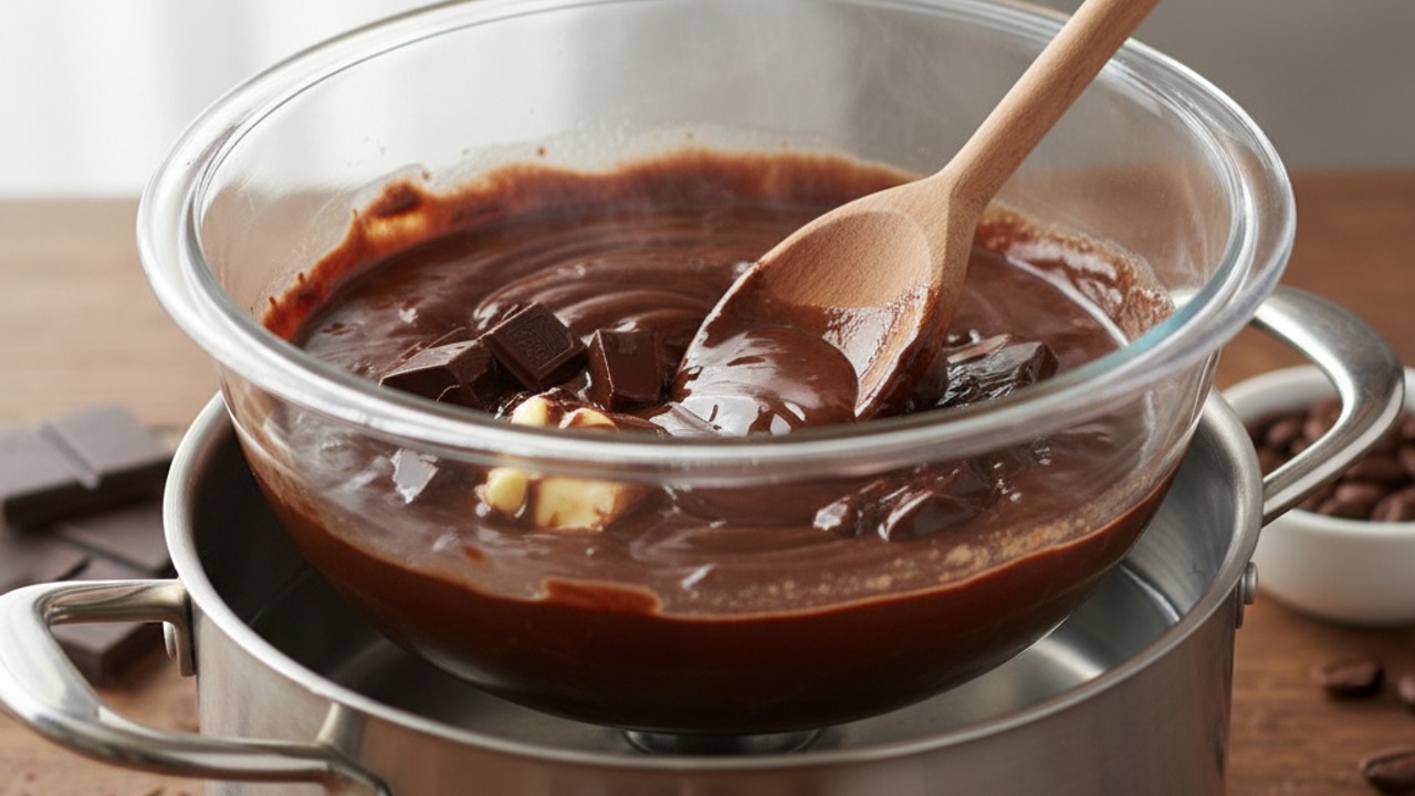 Melt butter and chocolate