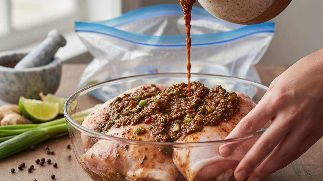 Marinate the chicken