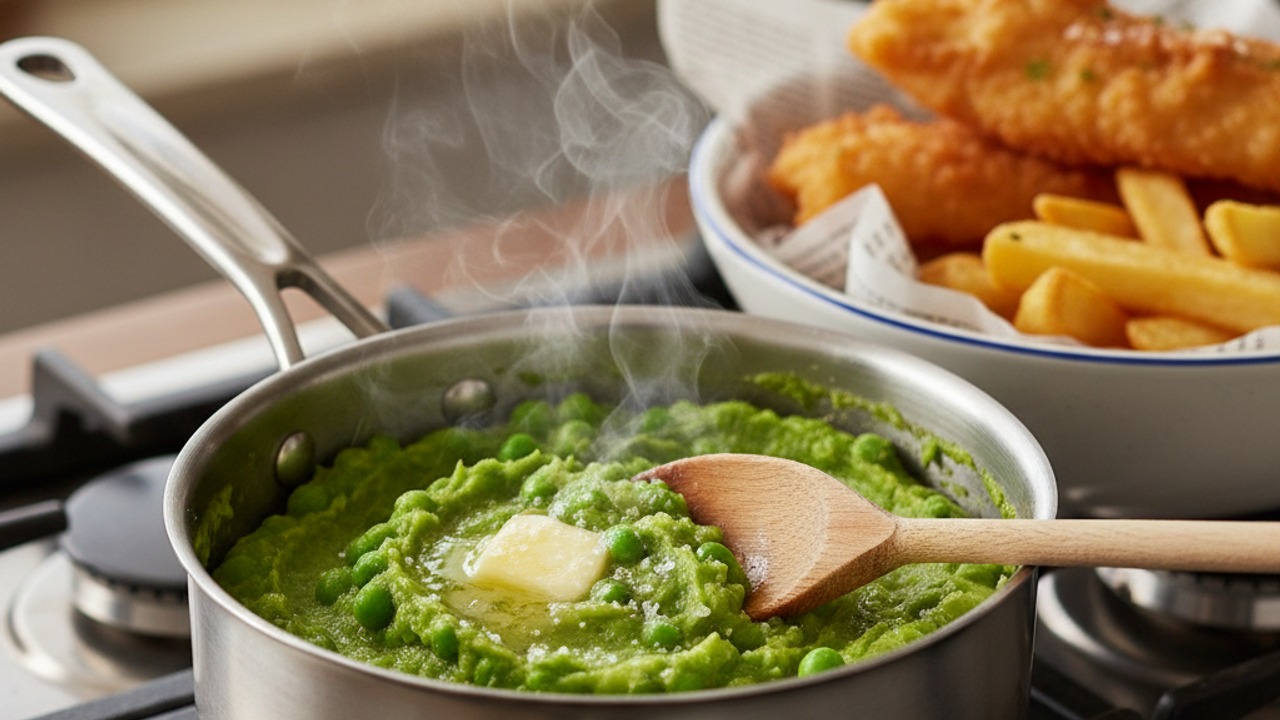 Cook the mushy peas