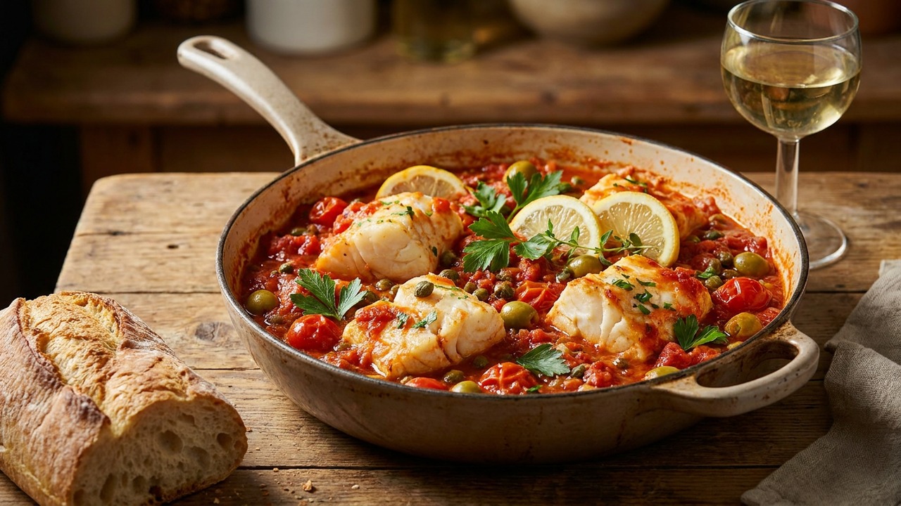 Mediterranean Braised Cod