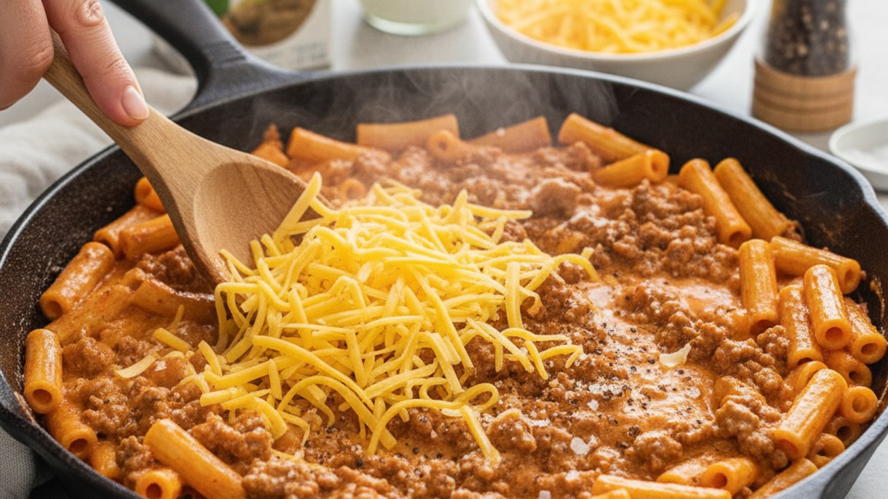 Finish with cheese and season