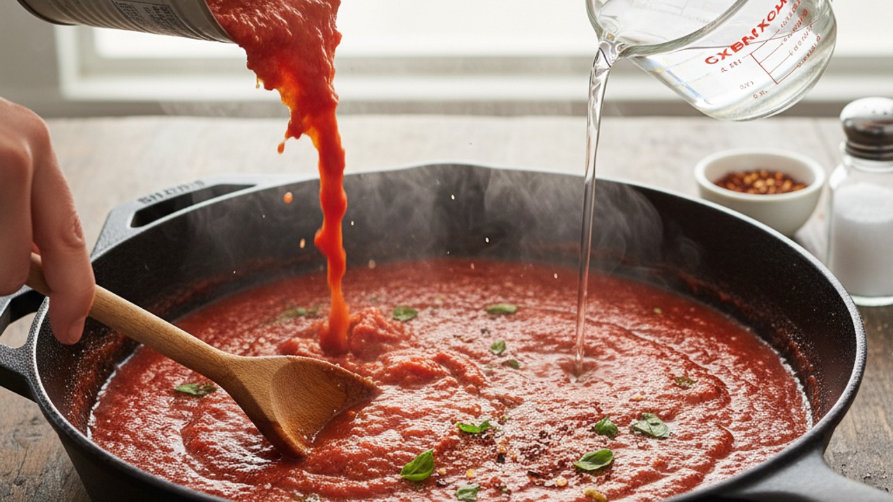 Build the tomato sauce