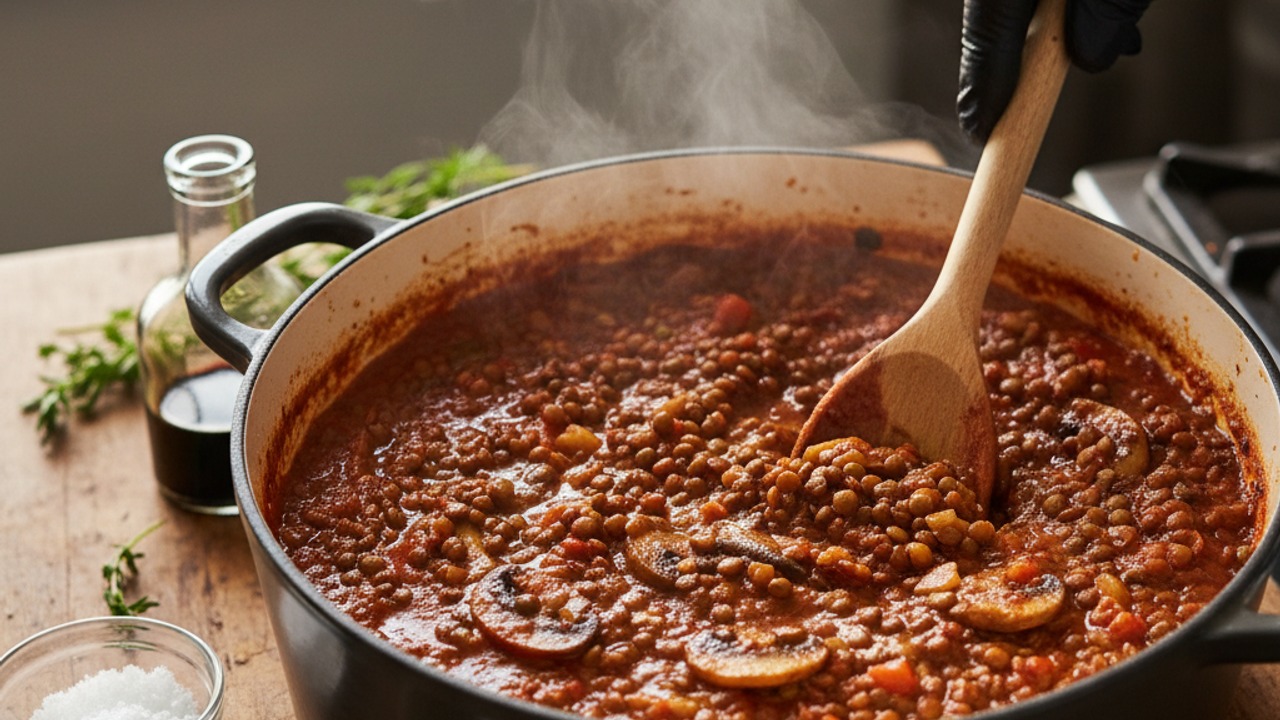 Adjust texture and seasoning