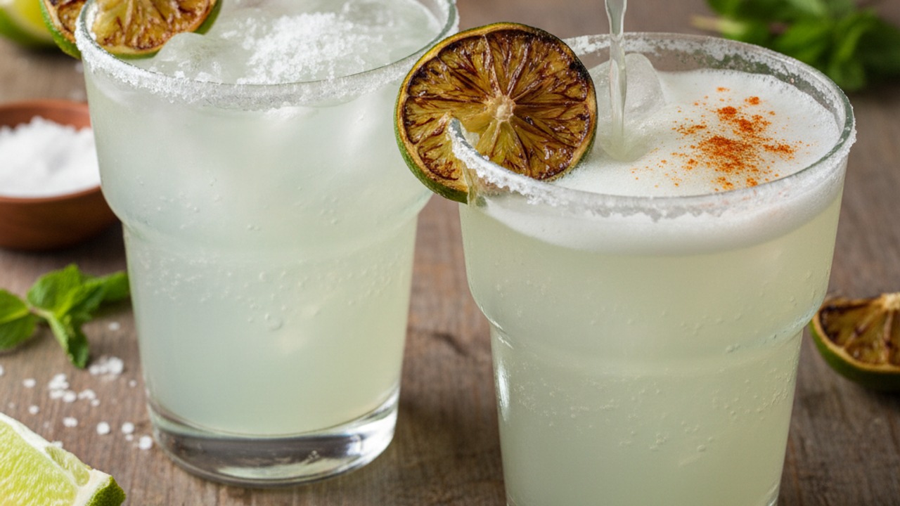 Strain, garnish, and serve