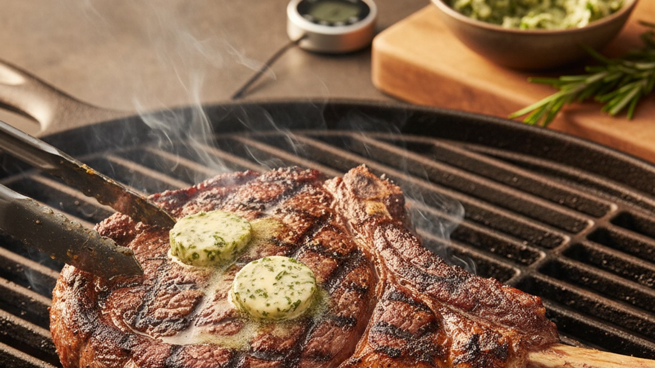 Sear over high direct heat for a crust