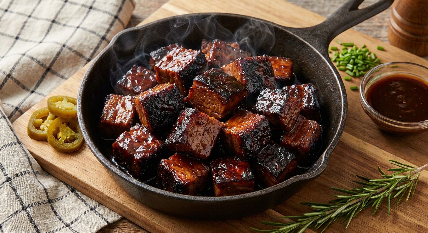 Smoked Brisket Burnt Ends with Sweet Glaze