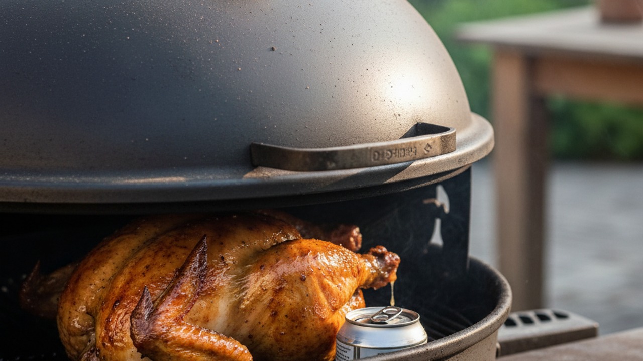 Grill until internal temperature is safe