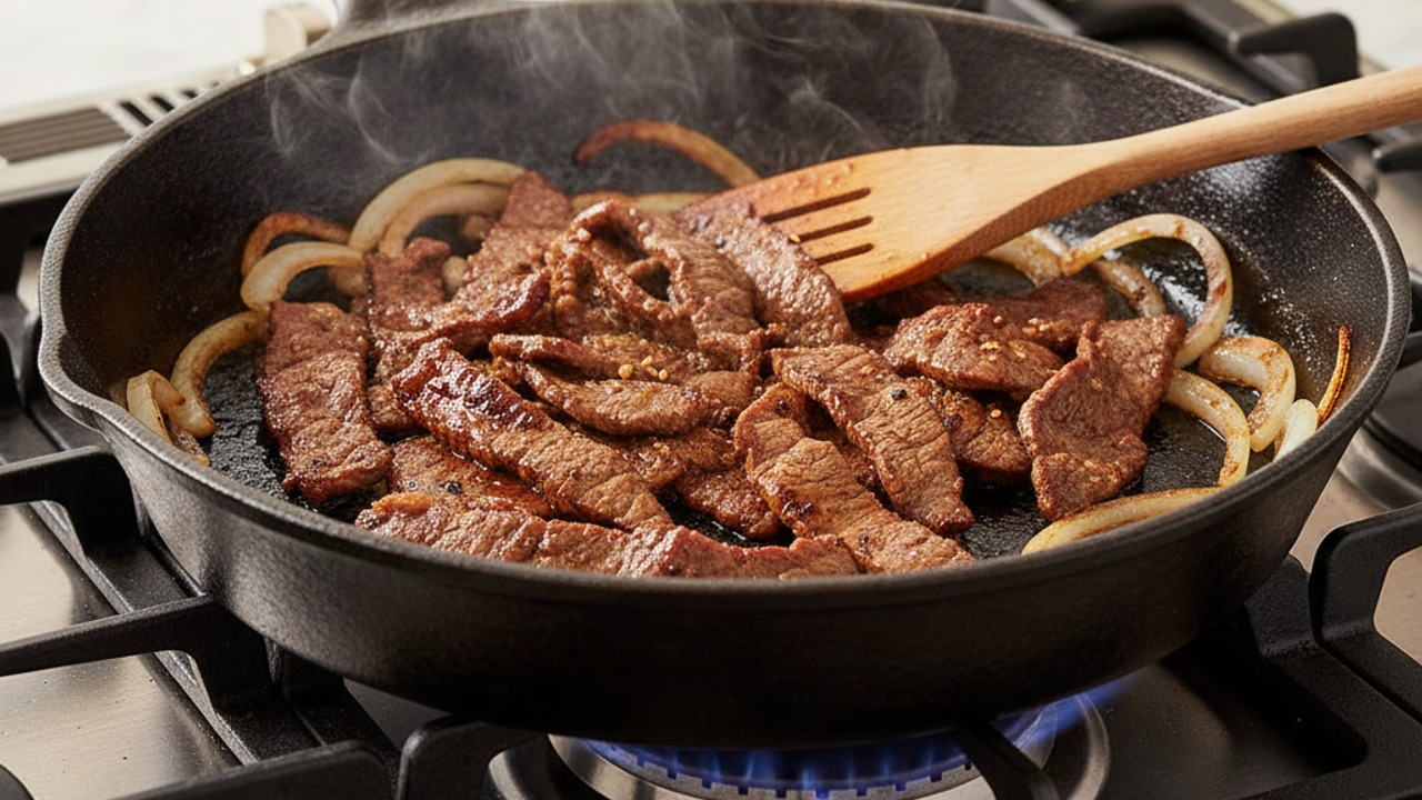 Sear the bulgogi