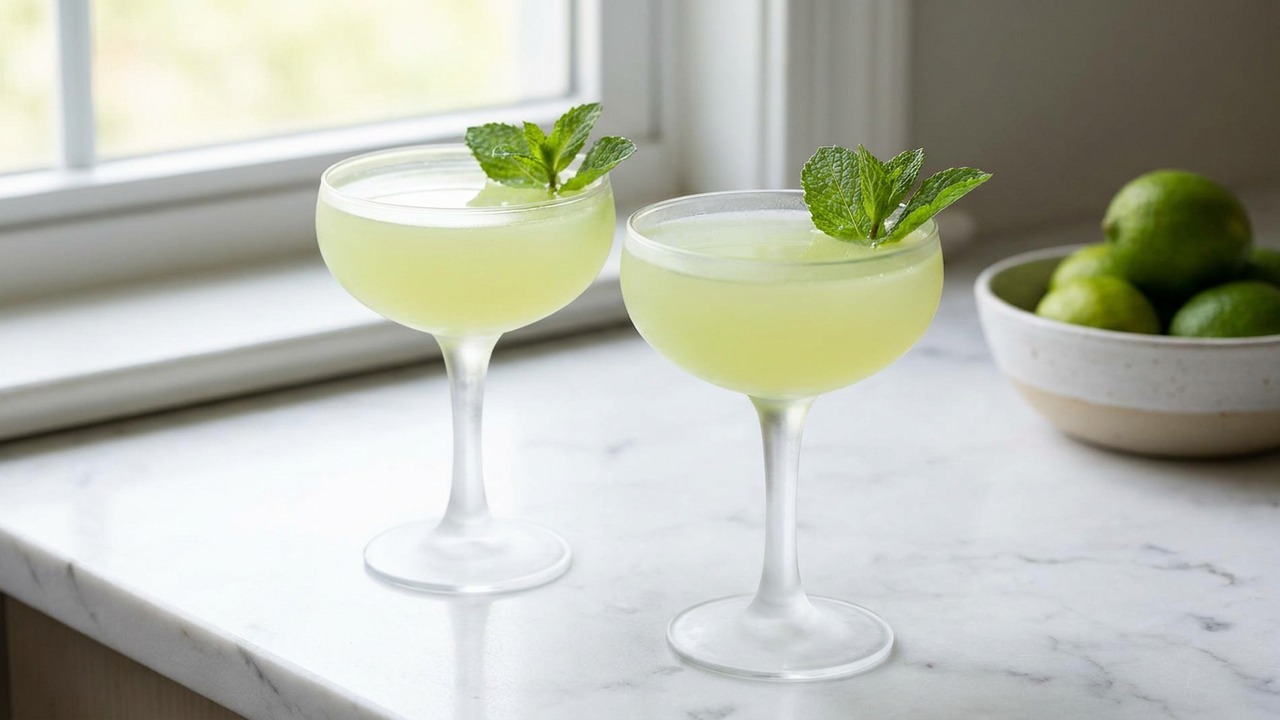 Southside Gimlet with Fresh Mint and Lime