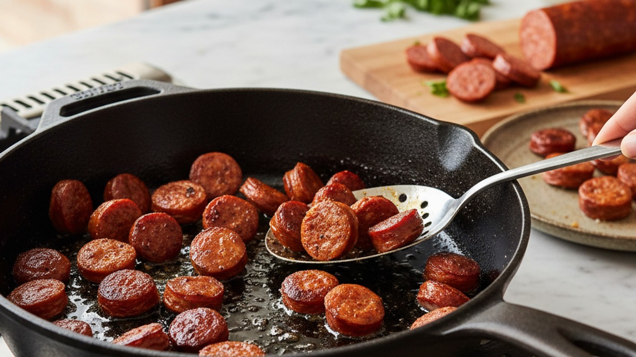Brown the sausage