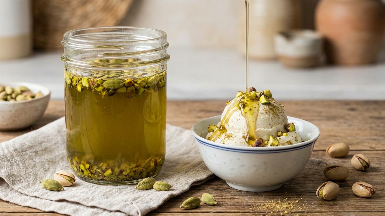 Cardamom Pistachio Syrup