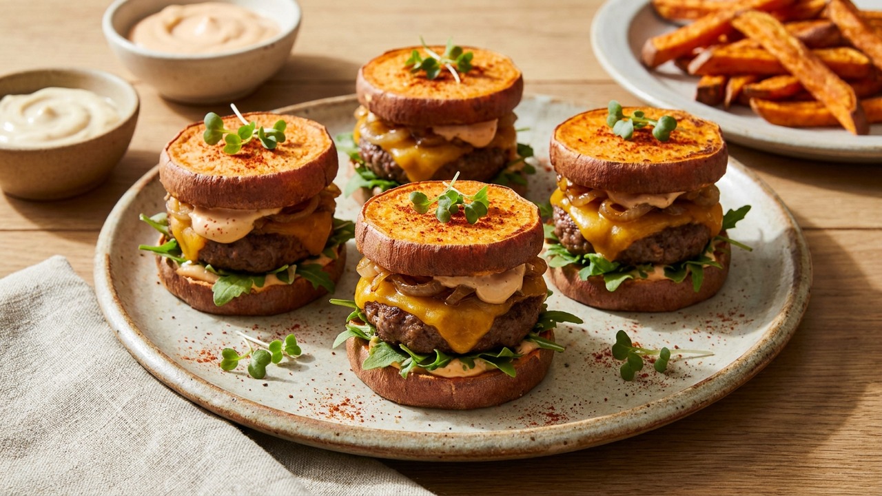 Air Fryer Cheeseburger Sliders